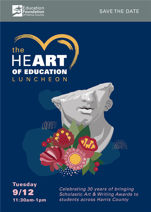 This is the Save the Date for the HeART of Education Luncheon