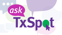  This is the logo for Ask TxSpot