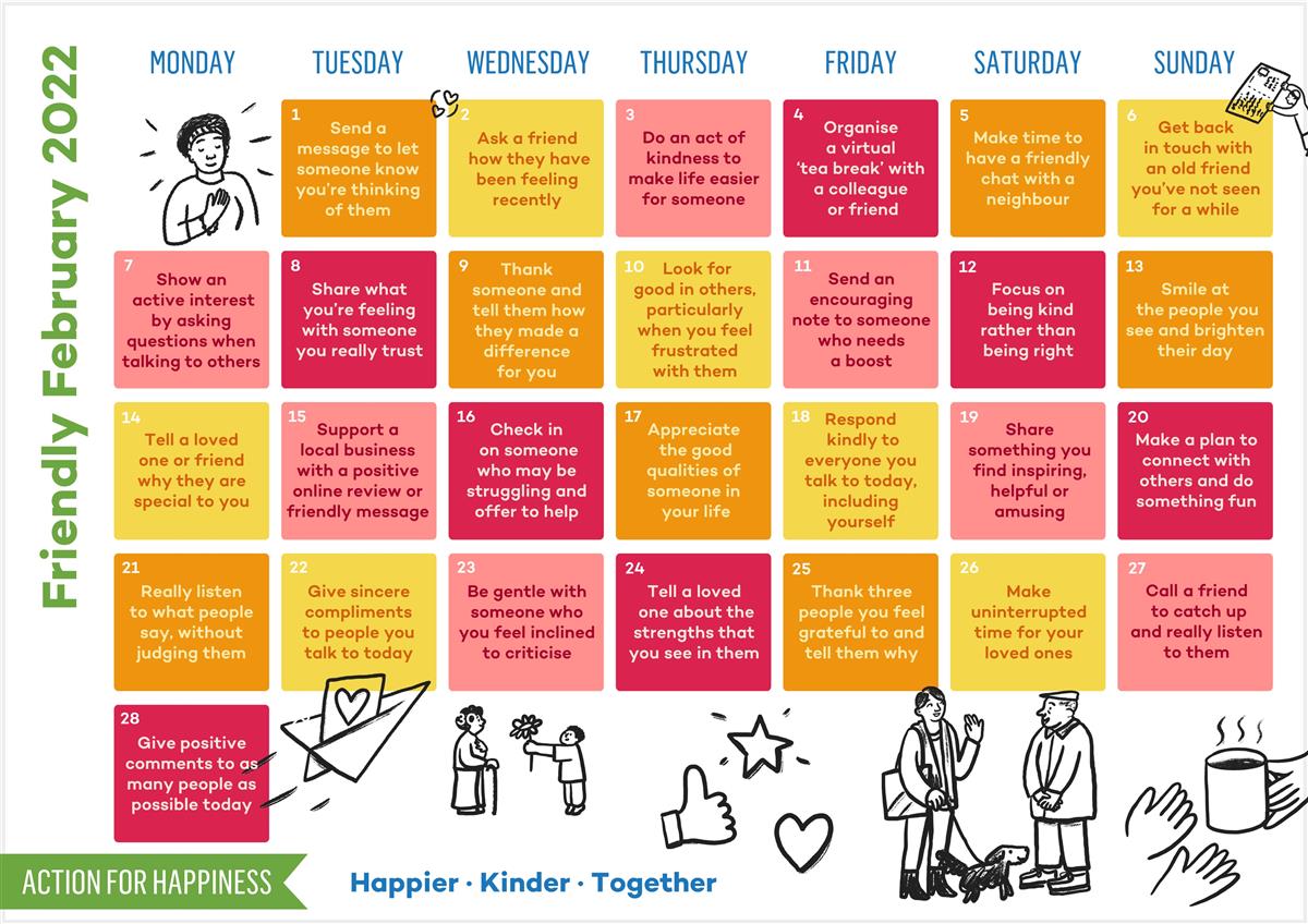 Action for Happiness Calendar