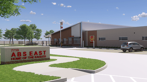 ABS East - front view rendering