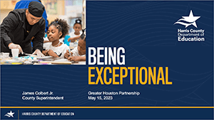  This is the cover art for the Being Exceptional presentation